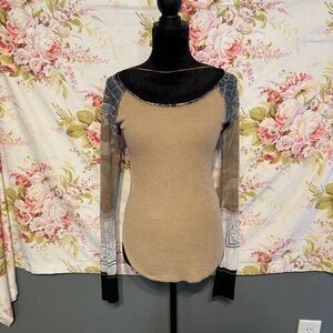 We The Free Multicolor Long Sleeve Top. Size XS.